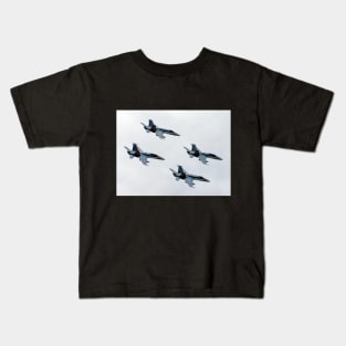 FA-18 Hornets - Formation Flying Kids T-Shirt